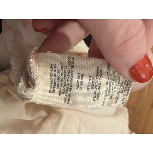 Free People Size L Season in the Sun Printed Lace-Up Tank Top Multicolor - Picture 6 of 6